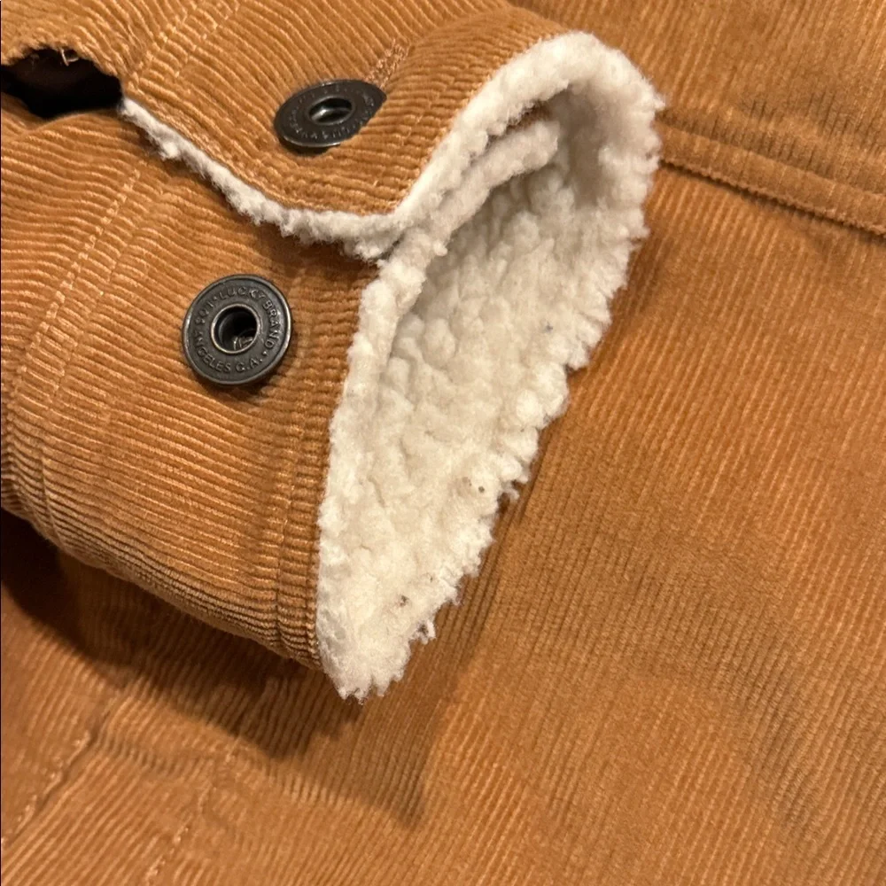 Lucky Brand Tan Corduroy Jacket with Cream Collar - Picture 5 of 12